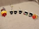 BACO 33E10 Contact Block with Selector Switch Push Button Emergency Switch LOT!