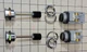 Lot of 2 IDEC ABD BST-010 & 001 BLACK PUSH BUTTON(4 CONTACT BLOCKS ) 10A 120-600