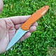 Kershaw Assisted Folding Knife 3" 14C28N Steel Blade Orange Aluminum Handle