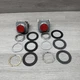 Lot Of 2 Allen Bradley 800T-A6D2 Flush Head Push Button, Red