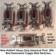 1 New Hubbell Heavy Duty Industrial Pilot 20A Red Illuminated Toggle Wall Switch