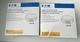 (2)NEW Eaton Ceiling Lampholder +Pull chain switch 660W-250V (WHITE)659-BX-LW