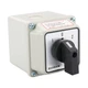 BAOMAIN SZW26-20/D202.2D-H Rotary Changeover Switch with Exterior Box, 2.6"x2.6"