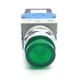 Idec ALW212620-G-6V Illuminated Momentary Pushbutton, 2NO, Green LED, Extended