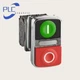 New Schneider XB4BW73731B5 GreenRed Double Headed push button Industrial Switch