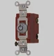 Hubbell 3 Way Barrel Key Locking Switch 20A 120-277 HBL1223RKL