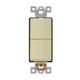 LIDER Minimalist Design Matte Double Switch(Wall Plate Not Included), Ivory 