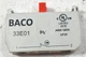 1 USED BACO 33E01 10 AMP 690 VAC CONTACT BLOCK ***MAKE OFFER***