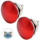 (2 Pcs) ZJWZJH Mushroom Push Button Switch 22mm Waterproof SPST Momentary Sta...
