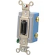 Hubbell Single Pole 20A Locking Toggle Switch 120-277v Black W/ Keys