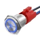 STARELO 10Amp Latching Push Button Switch, Rock Lights, 12V Blue 