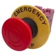 Idec HW1B-V4F02-R E-Stop Pushbutton, Pushlock Turn Reset, 2NC, &oslash;40mm, 10A 600V