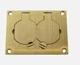 WIREMOLD WALKER LEGRAND 828R DUPLEX COVER PLATE OBX, BRASS