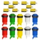 WMYCONGCONG 10 PCS Game Push Button with Red, Green, Blue, Yellow, White 