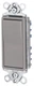 BRYANT 9803GRY, Decorator Rocker Switch, 120/277 VAC, 15 A, 3-Way, 1pc