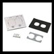 (PACK OF 2) WALKER WIREMOLD, 828R-TCAL, ALUMINUM DUPLEX RECEPTICAL PLATES