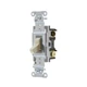 Hubbell CS3201 3-Way Commercial Toggle Switch Ivory 20A 120-277VAC
