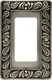 Franklin Brass Paisley Wall Plate, Brushed Satin 1 Pack, Pewter