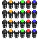 Gebildet 24pcs 12mm Latching Push Button Switch SPST ON/OFF AC