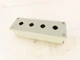 Hoffman E4PBG Enclosure 4 Hole 22.5mm Pushbuttons Steel Gray 3.25"x2.75"x10.25"