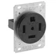Leviton 60A 125/250V Flush Mount Receptacle Straight Blade Grounding