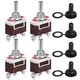 DaierTek Waterproof Momentary Toggle Switch (ON)-Off-(ON) Screw (ON)-OFF(ON) 