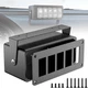 Okerny Rocker/Toggle Switch Box - 5 Gang Switches Large-5 Gang, Black 