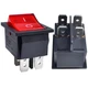 OURUI 2 Pcs Rocker Switch AC 20A 125V, 16A 250V DPST 4 Pins 2 Position On Off...