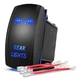 Nilight NI-RS05 LED Light Bar Rocker Switch 5Pin Laser REAR LIGHTS, Blue 
