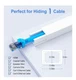 2- Yecaye 125" Cable Raceway Kit One Cord Channel Cord Cover on Wall CMC03 White