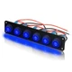 KEING 6 Gang 12V 20 Amp Toggle Rocker Switch Panel LED Breaker Waterproof Wid...