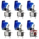 AITRIP 6 Pack 12V Blue LED Illuminated Toggle Switch with 3Pin Led Switch Blue