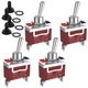 Toggle Switch, Malictele 12V 30A HeavyDuty ON/Off 2Pin SPST Waterproof Toggle...