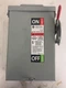 GE TGN3321R 30 AMP 240 VOLT 3 PHASE NON-FUSIBLE OUTDOOR DISCONNECT..D-2061