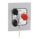 MMTC 3BFLX-BC Exterior 3 Button Best Cylinder Lockout Flush Mount Control Metal