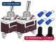 DaierTek Waterproof Toggle Switch 12V DC 30A Heavy Duty 2 Pin ON Off SPST with W