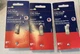 [3 Pack]Leviton #S453-I Ivory 15A 120V Toggle Switches