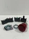 Allen Bradley 800FM-NX25 22mm Push Button 3 Position Mushroom Head Red LED