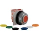 SCHNEIDER ELECTRIC 9001KR3UH6 PshButtn,Blk,Blu,Grn,Org,Red,Wht,Ylw,1NC 5FZN3