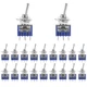 AEDIKO 20pcs Micro Toggle Switch 3 Pin SPDT Touch 2 Position ON/ON Mini... 