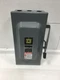 Square D D323N General Duty Indoor Fused 100 Amp 240 VAC Disconnect Switch