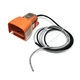 Linemaster 936-SWHC4 Atlas Foot Switch Orange Full Guard Cast AL w/ Cord