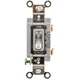 HUBBELL HBL1221ILC IllumWllSwtch,Clr,20A;Back;Side,SnglPole 4D272