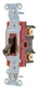 (C) Bryant AC switch single pole (Brown) toggle no. 4901-C (10 PACK)