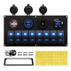 RVBOATPAT Marine Boat Switch Panel Waterproof 8 Gang 12V Rocker Switch Panel ...