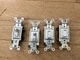 4 lot Leviton 54504-02W White Metal 15A 120/277V 4-Way Toggle Switch