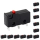 Litoexpe 12pcs Micro Limit Switch, 5A 125 250V AC SPDT 1NO 1NC, Snap Action B...