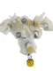 NEW LOT OF 9 SCHNEIDER ELECTRIC XB7-EV0-BP PILOT LIGHT YELLOW