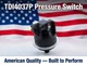 TDI4037P Pressure Switch 1/8" NPT 1A SPNO 1-6 PSI Plastic