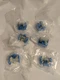 NEW LOT OF 6 GENUINE FUJI ELECTRIC AR9B290 CONTACT BLOCK SWITCHES BLUE